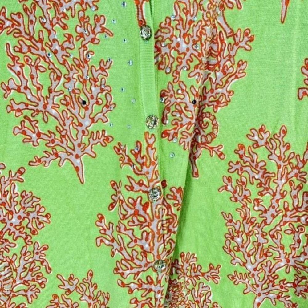 Quacker Factory Rhinestones Button Front Short Sl… - image 4